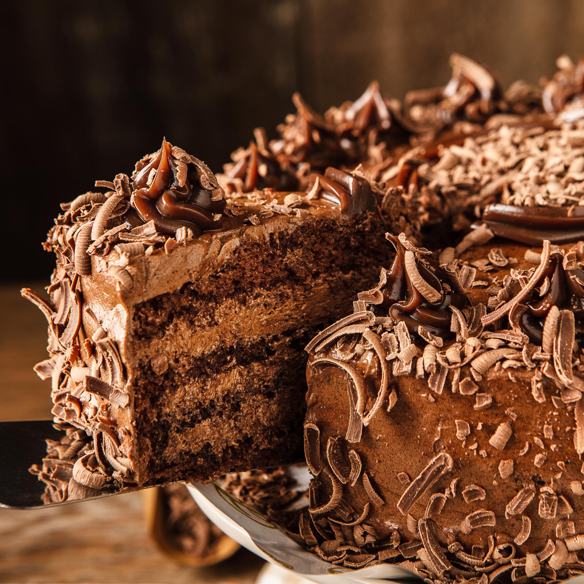Mousse de Chocolate - Fatia