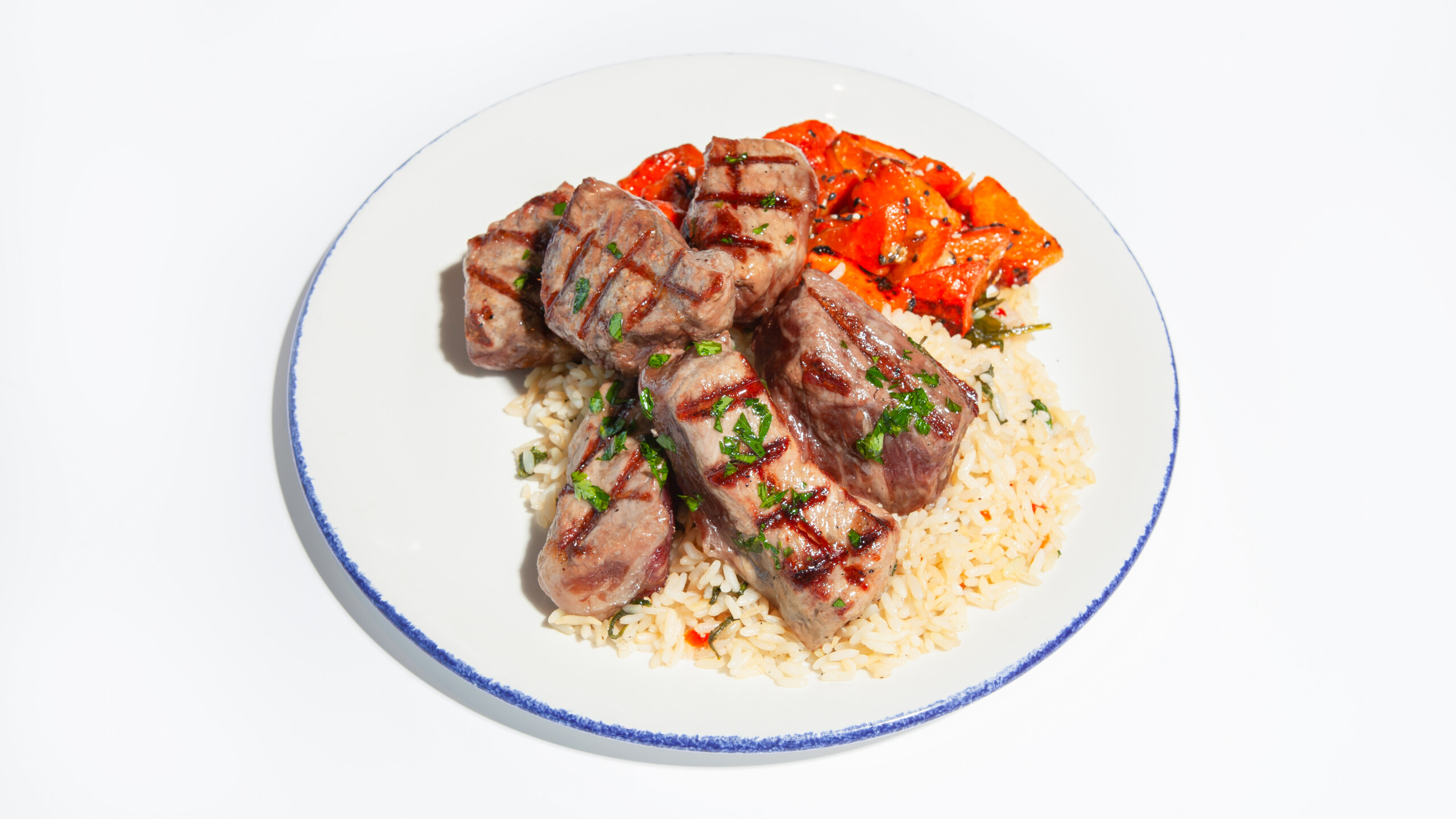 Sirloin Steak Tips* 12oz, grilled