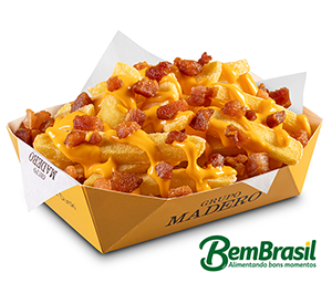 Batatas Fritas Com Cheddar E Bacon