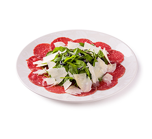 Carpaccio De Mignon Com Queijo Parmesão