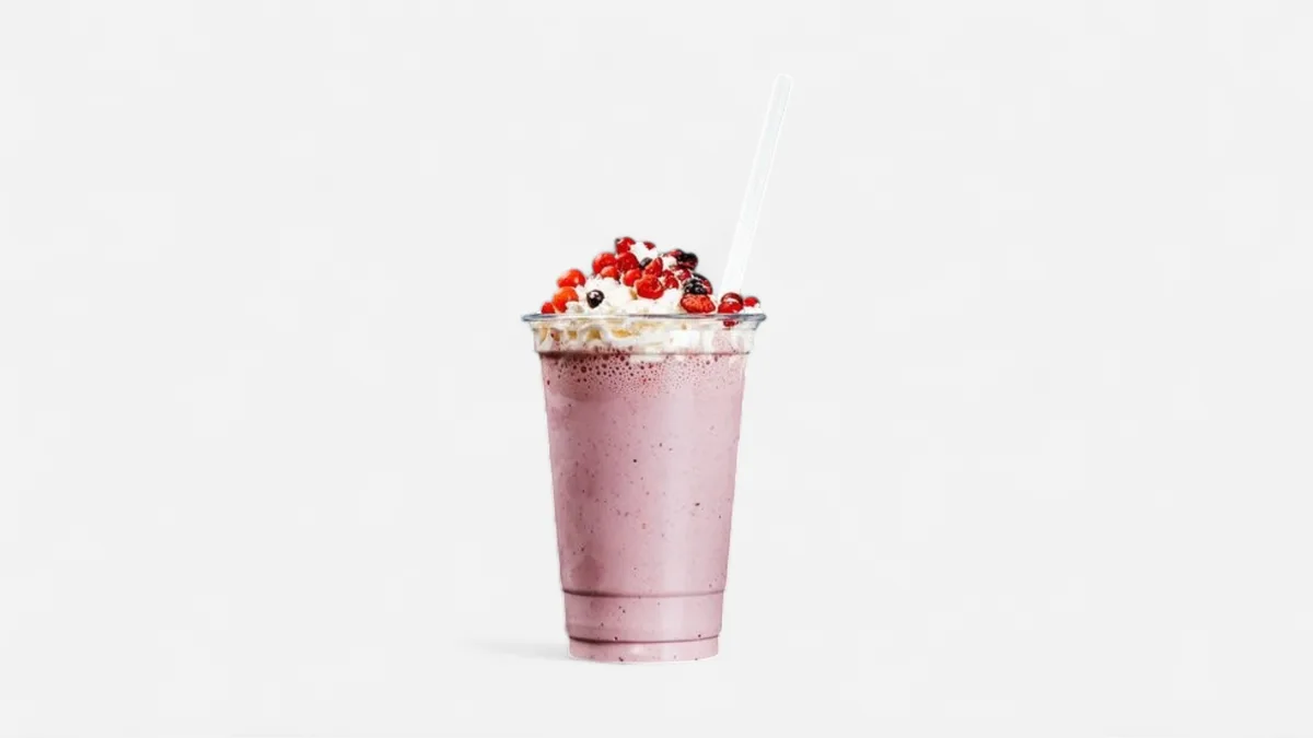 Lesní ovoce milkshake