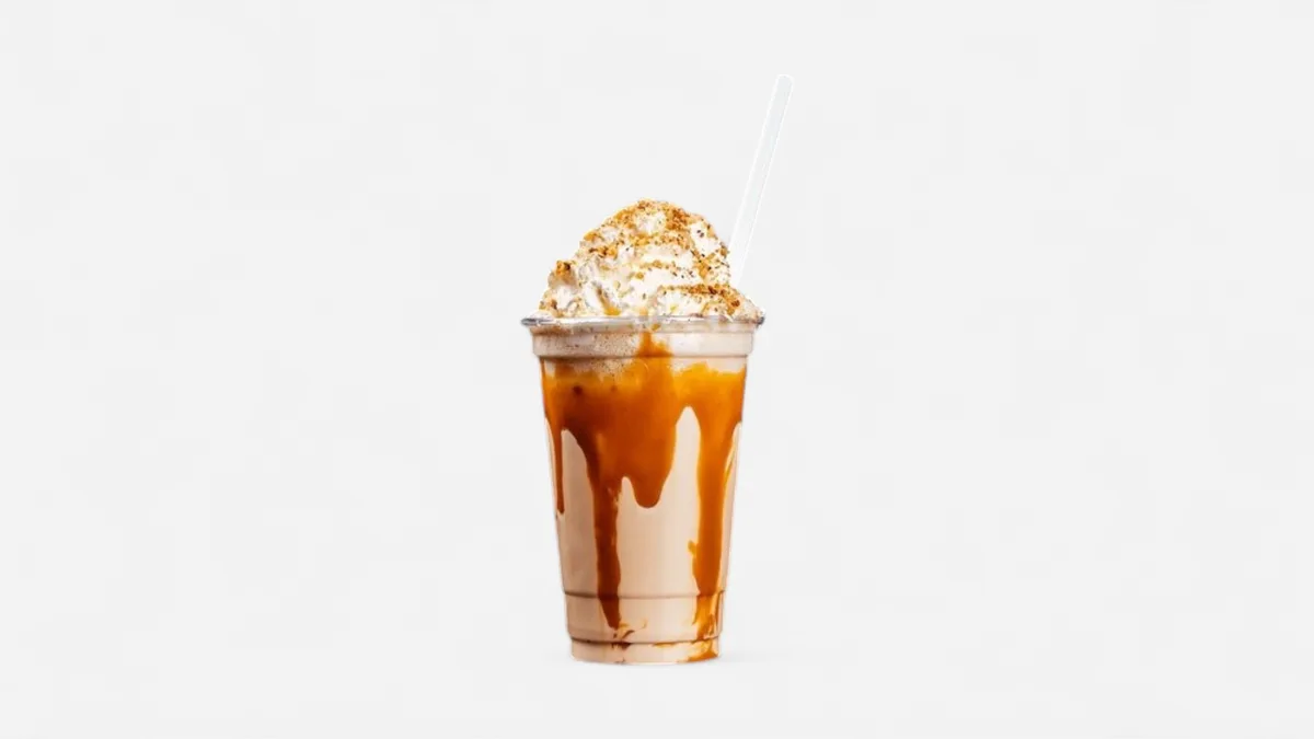 Slaný karamel milkshake