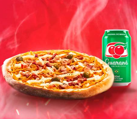 Combo 1 Pizza Broto + 1 Refrigerante Lata 350ml