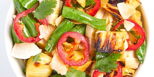 Pineapple Chicken and Green Bean Salad