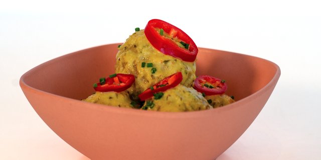 Side of Yellow Curry Chicken Meatballs
