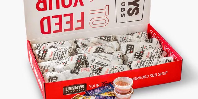 Lennys Custom Sub Catering Box