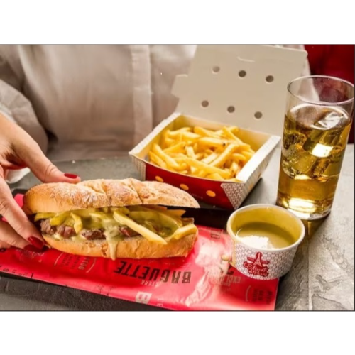 Combo - Steak Baguette + Batata Frita + Bebida