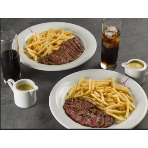 Double + 2 Bebidas: Entrecôte com Batatas Fritas
