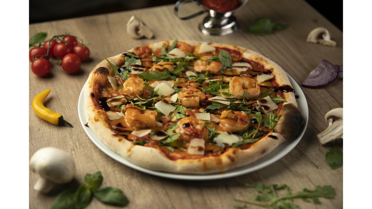 Pizza Con Gamberi 550g