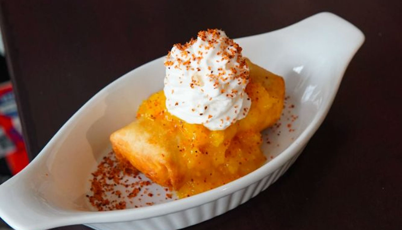 Mango Tajin Deep-Fried Cheesecake