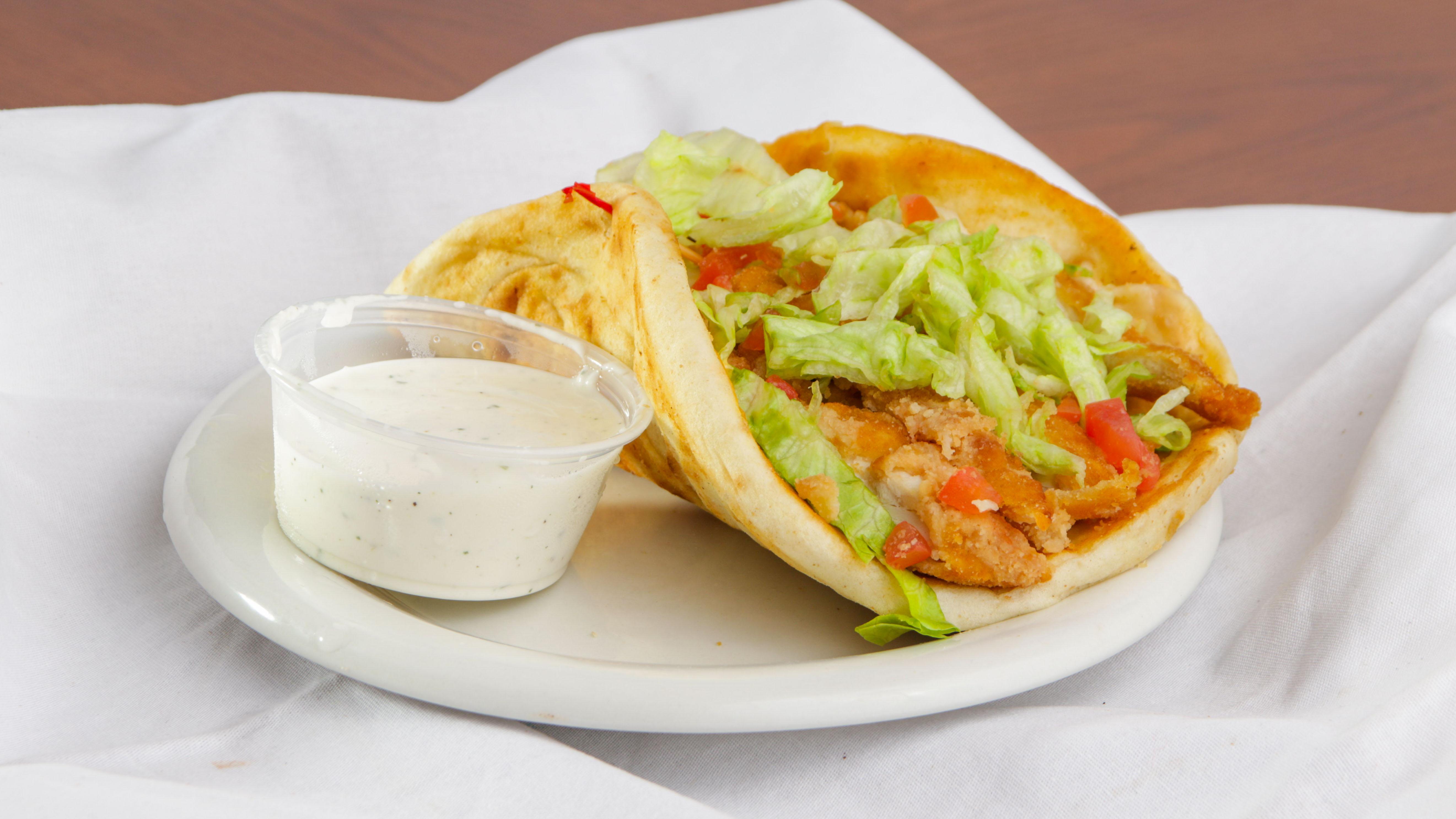 Chicken Fingers Pita