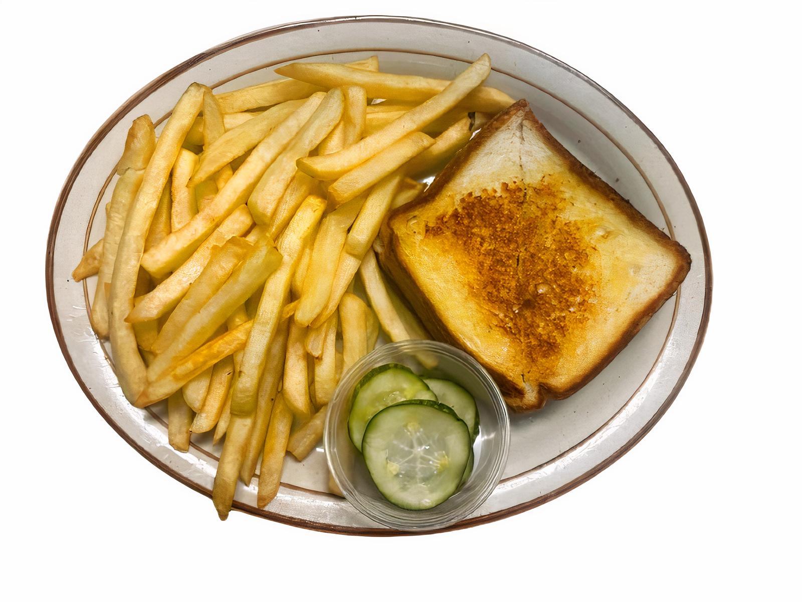 Kids Grilled Cheese and Fries