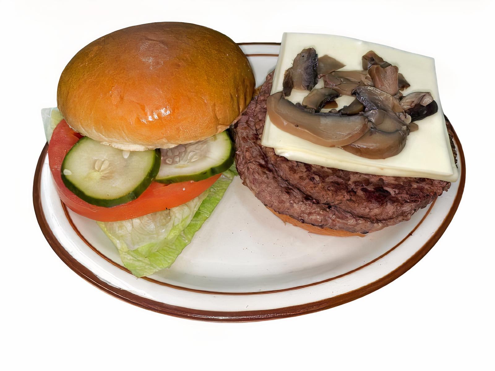 Mushroom Swiss Burger