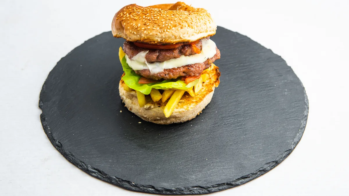 Double cheese burger 200g