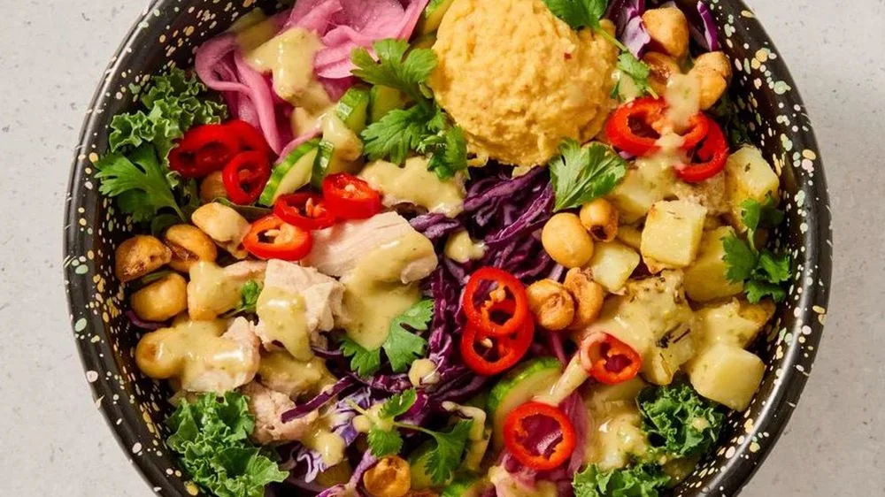 Spicy kylling bowl
