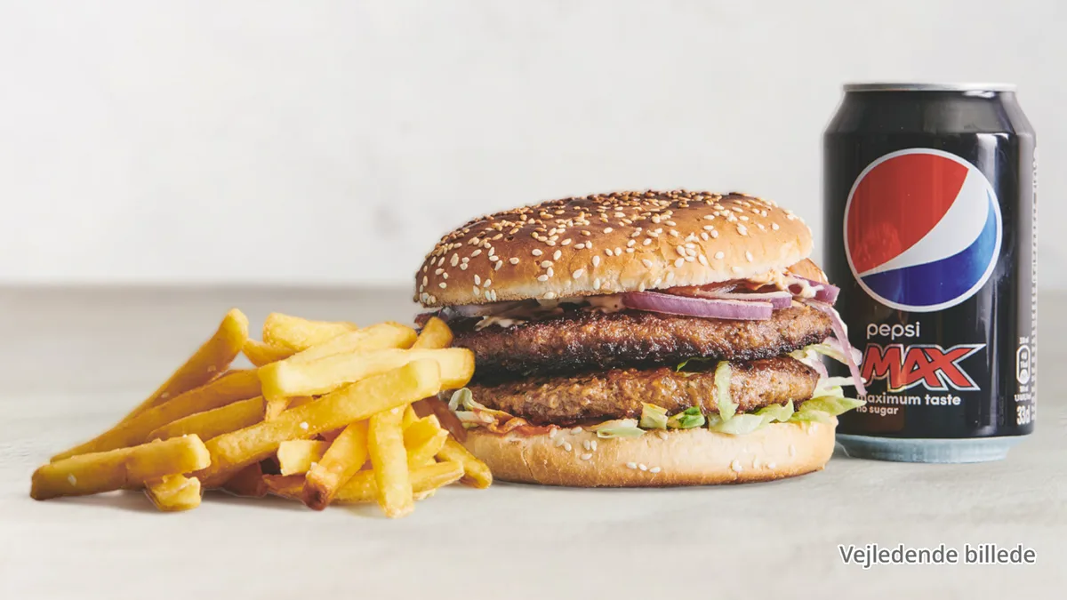 Dobbelt burgermenu