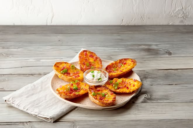 Loaded Potato Skins Appetizer