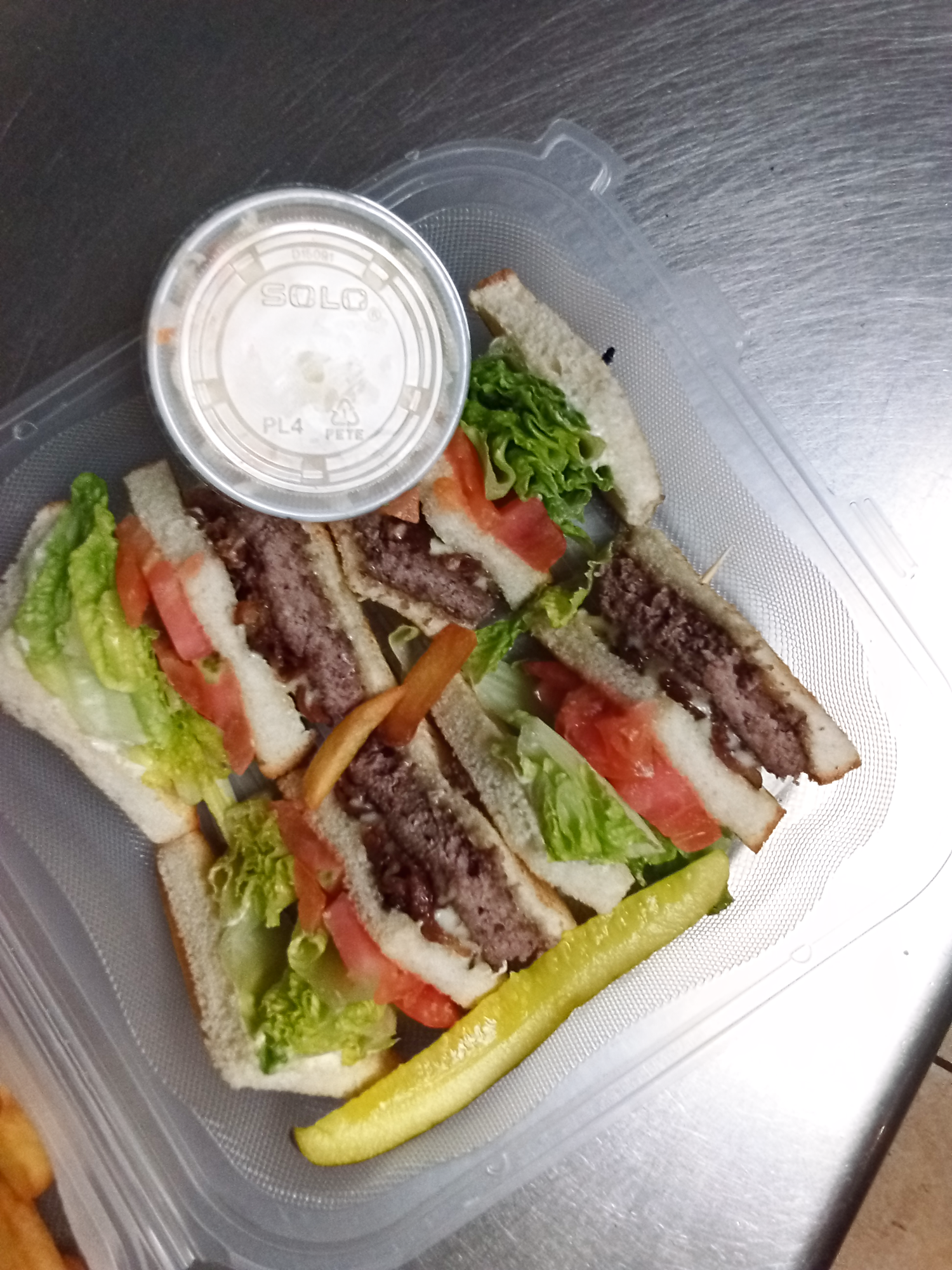 Cheeseburger Triple Decker Club