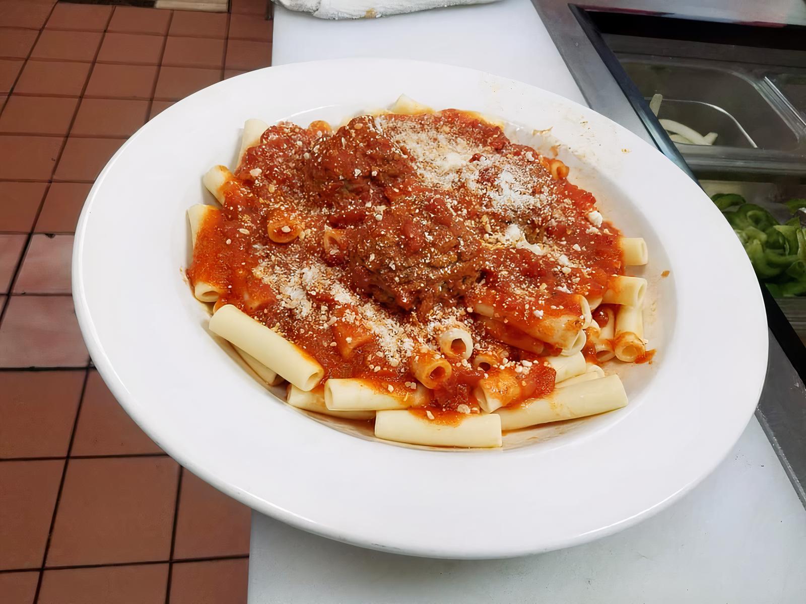 Spaghetti or zit ( meatball)