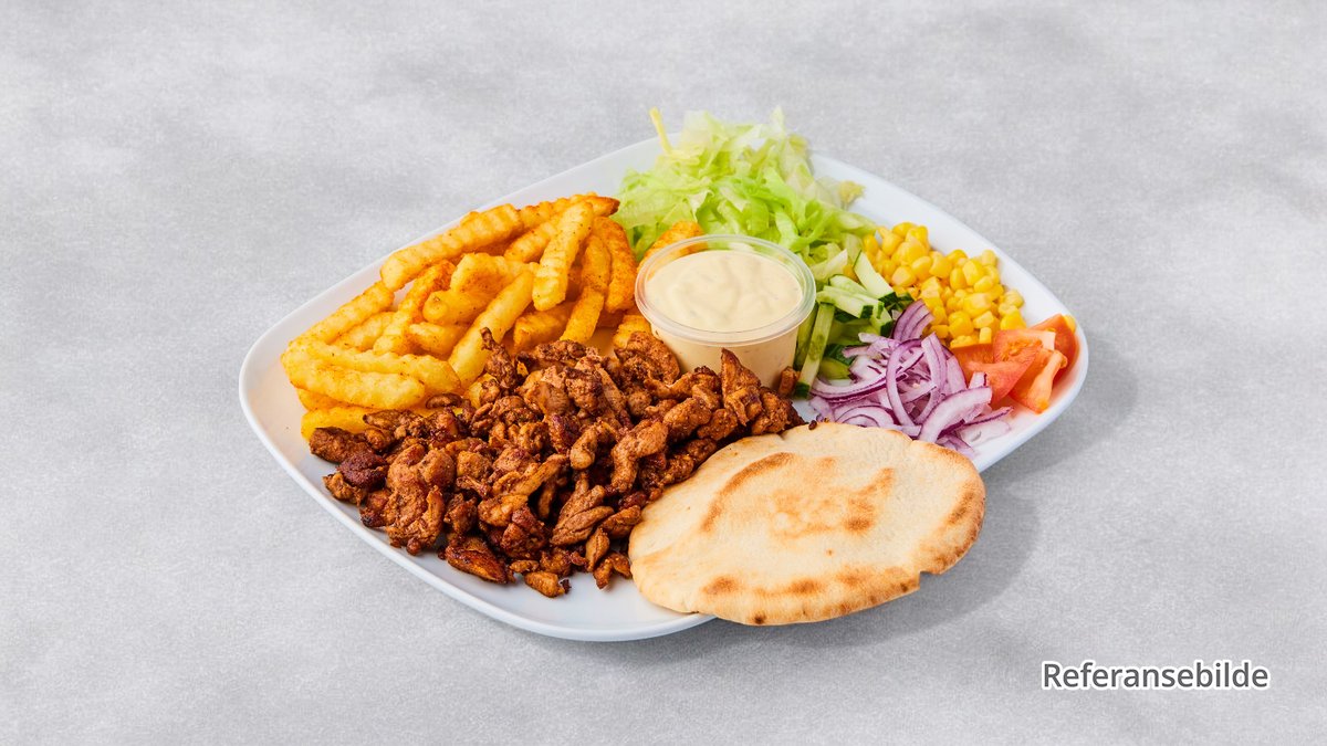 Kyllingkebabmeny