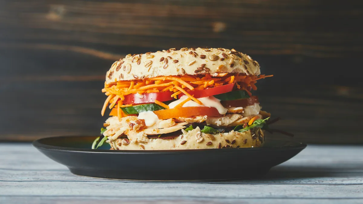Healthy bagel