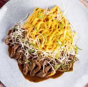 Spaghetti a la Huancaína