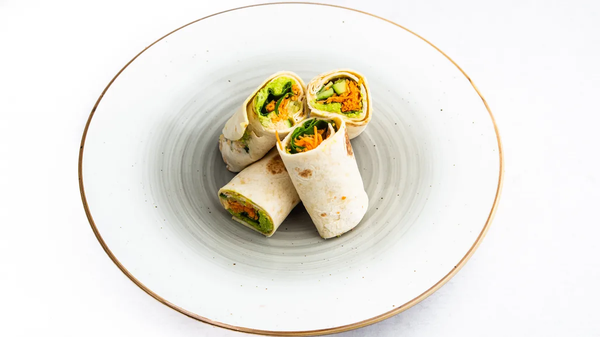 Humus tortilje