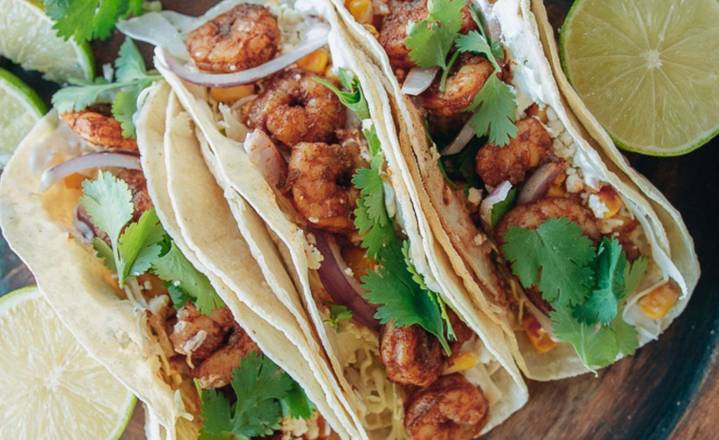 Three Shrimp Tacos