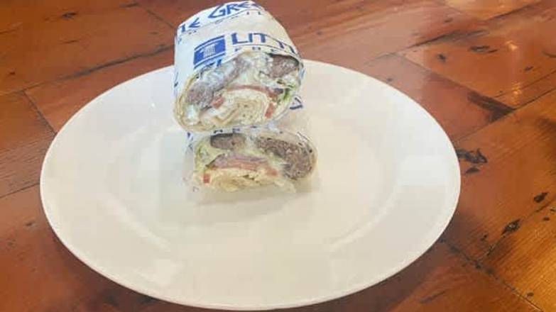 Pita Burger Wrap
