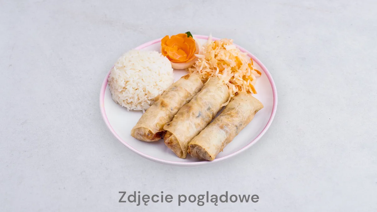 Bún tron Nem thit ( z Saigonkami z mięsem)