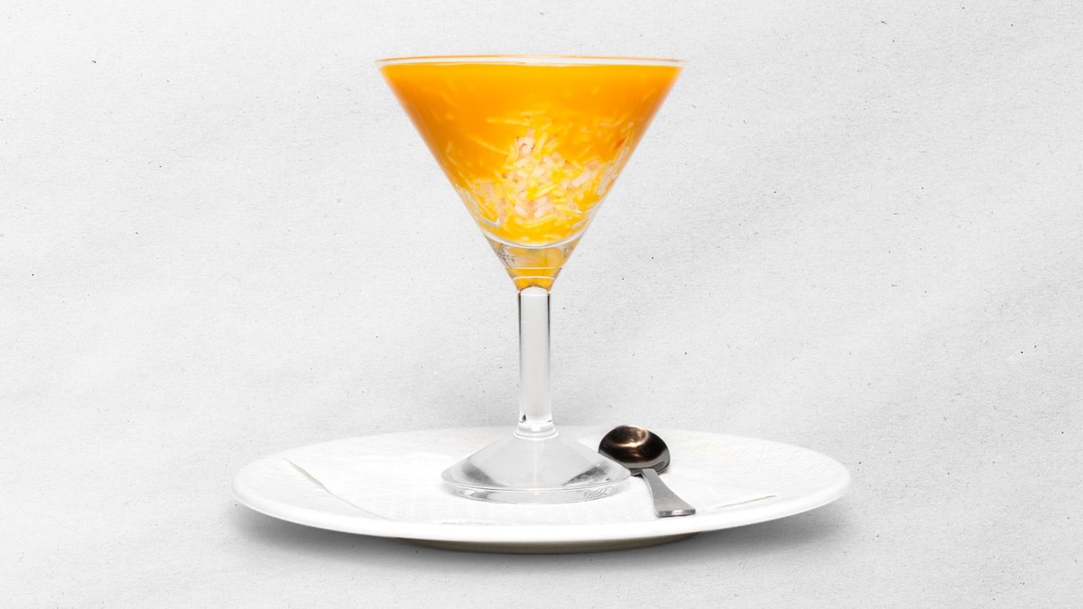Coconut rice mango topping