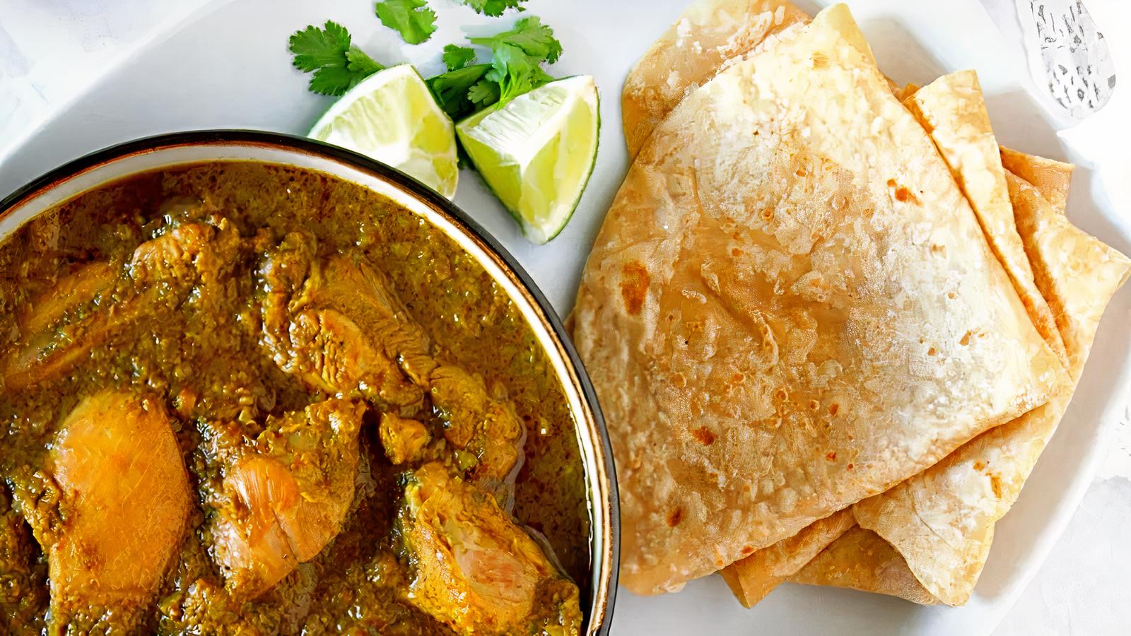 Curry Chicken Roti