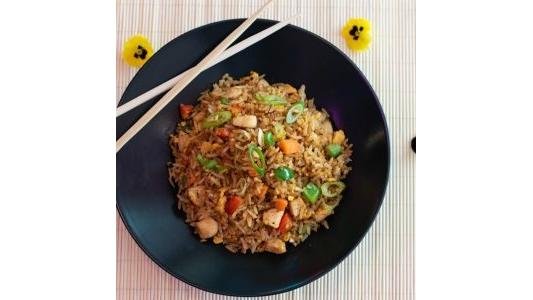 Fried chicken rice