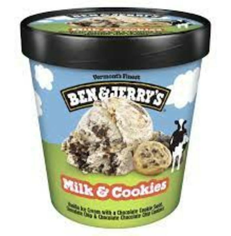 Ben and Jerry's Milk and Cookies Pint