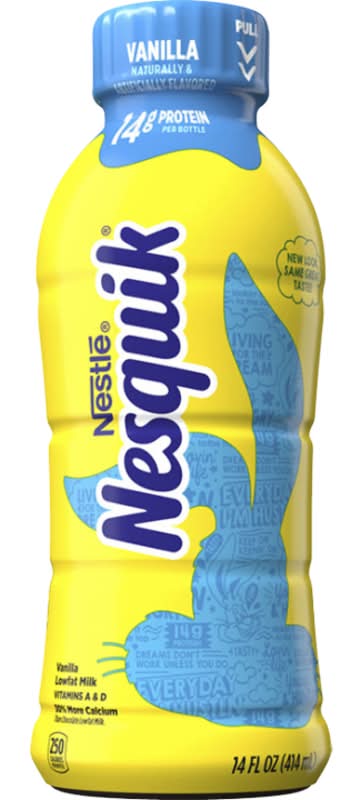 Nesquik Vanilla Flavored Low Fat Milk Bottle 14oz