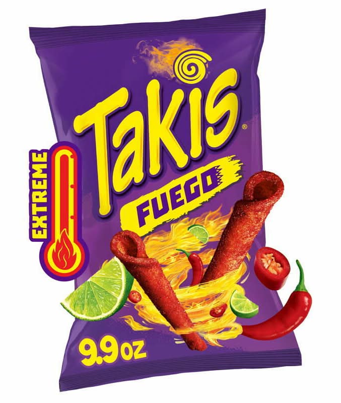 Takis Fuego Tortilla Hot Chili and Lime Chips 9.9oz