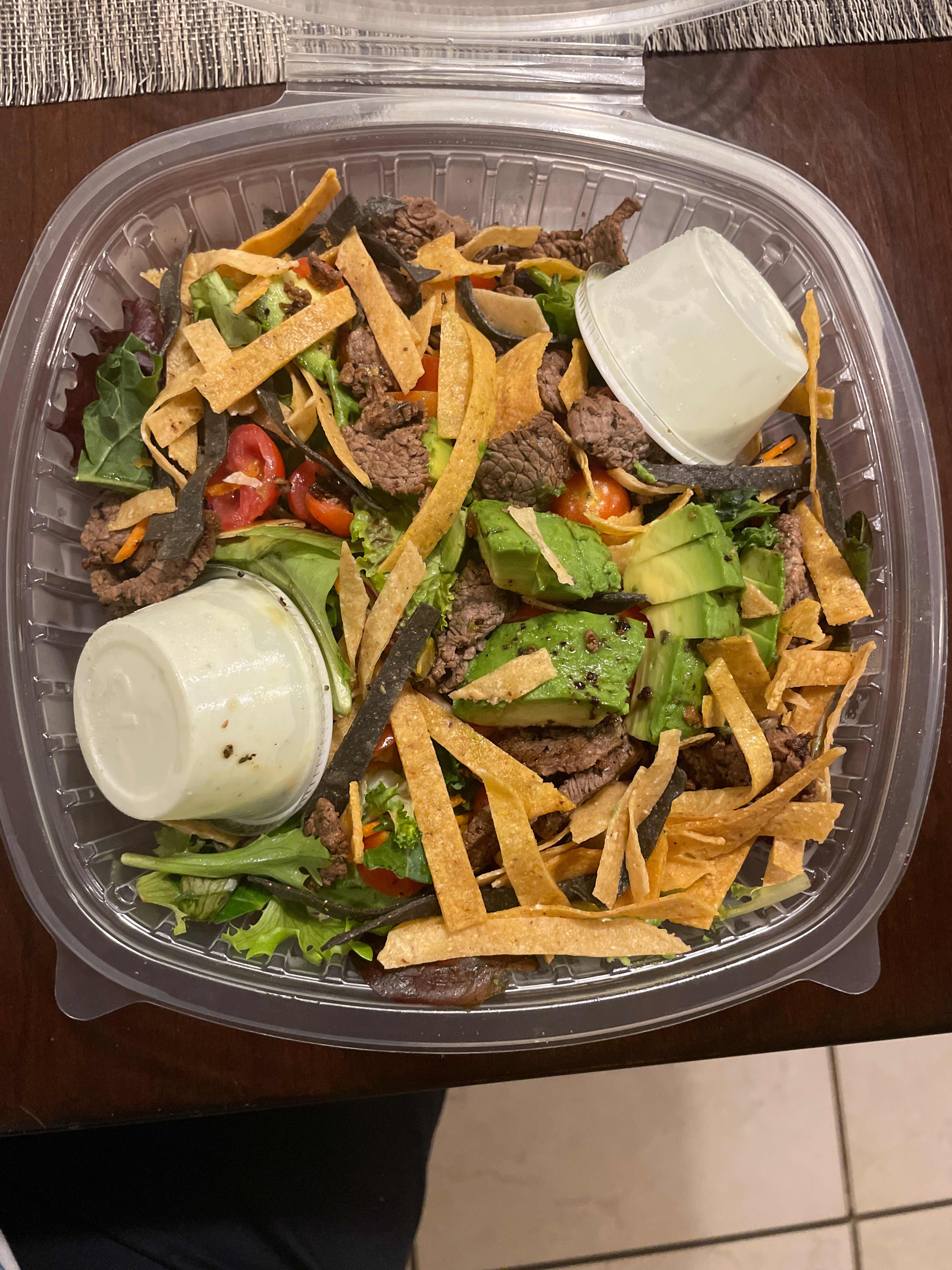 Beef Tenderloin Fajita Salad