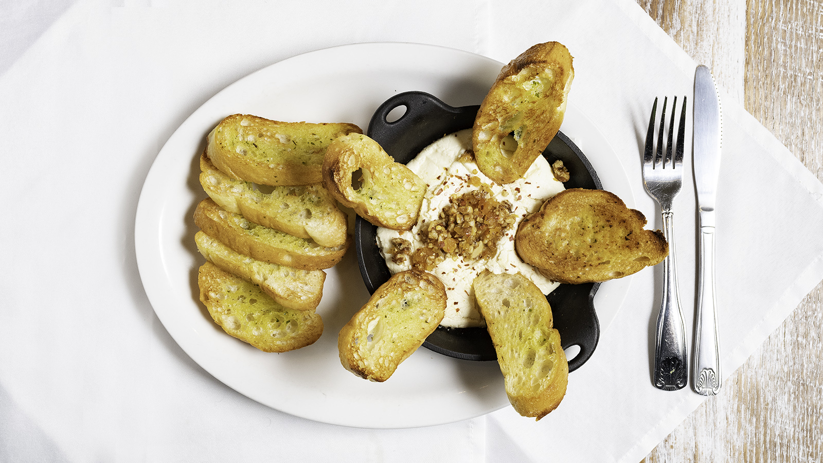 Cast-Iron Baked Goat Cheese