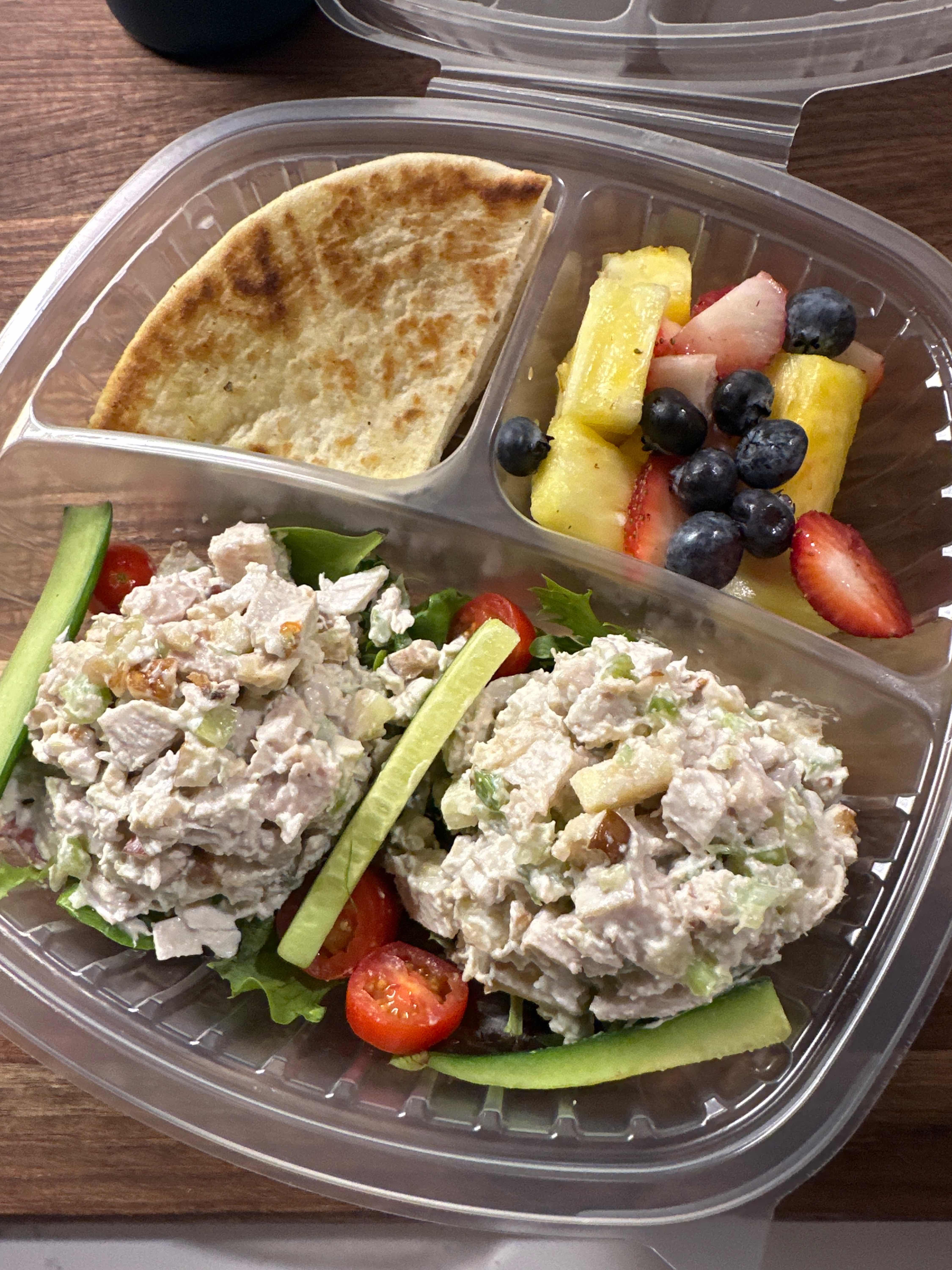 Chicken Salad Plate with Fresh Fruit