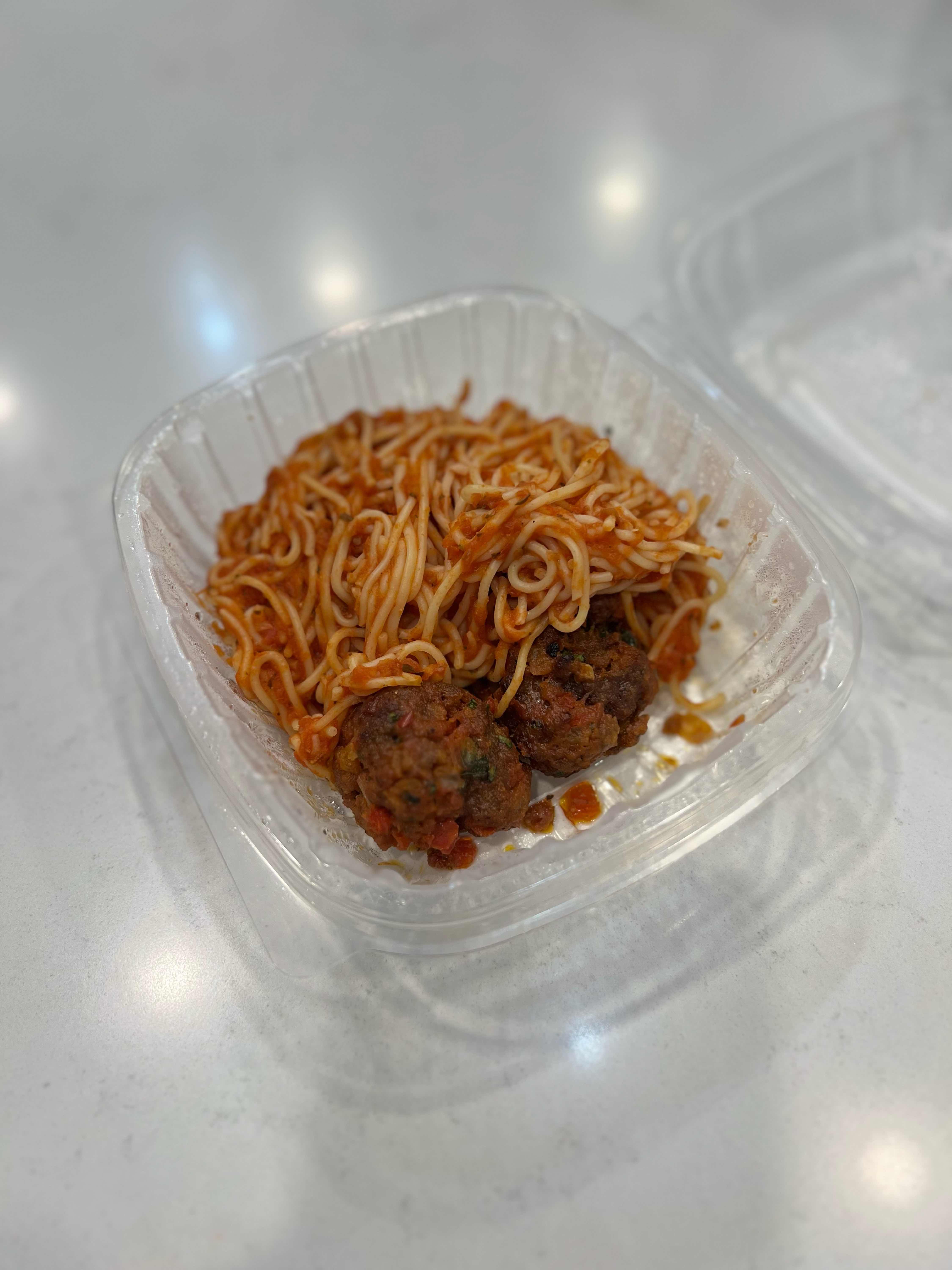 Kids Angel Hair w/ Meatballs