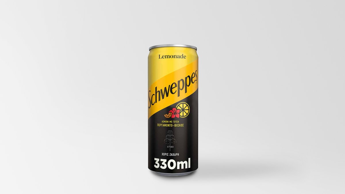 Schweppes Lemonade With A Hint Of Bergamot και Hibiscus 0.33 l