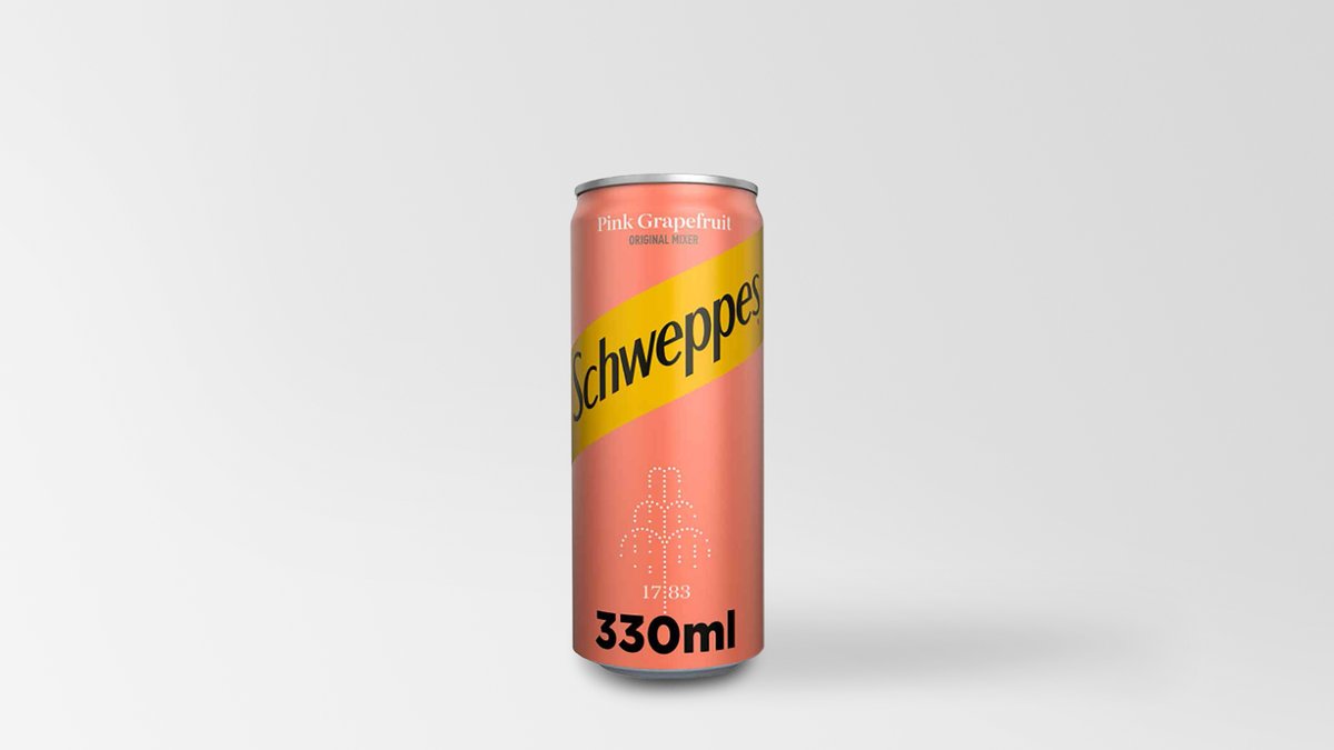Schweppes Pink Grapefruit Soda 0.33 l