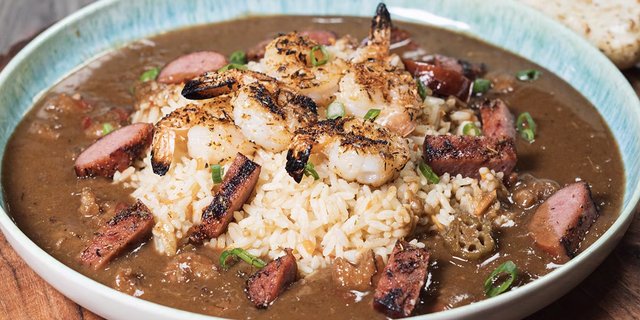 Blackened Shrimp and Sausage Gumbo