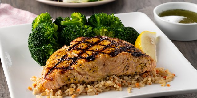 Mesquite Wood-Grilled Salmon