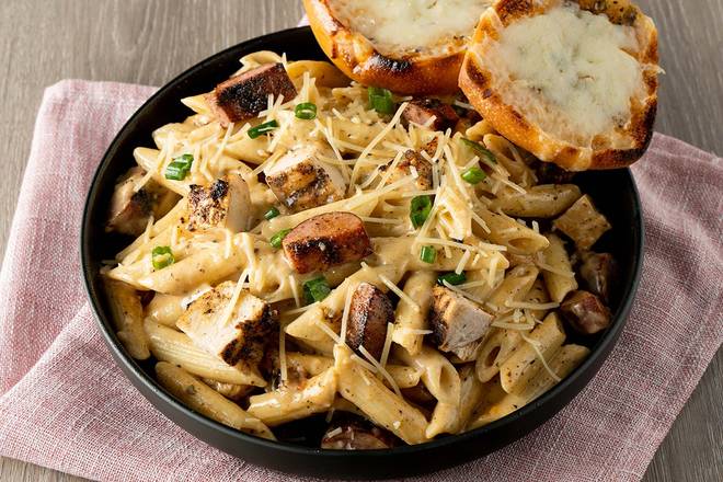 Cajun Chicken and Sausage Alfredo