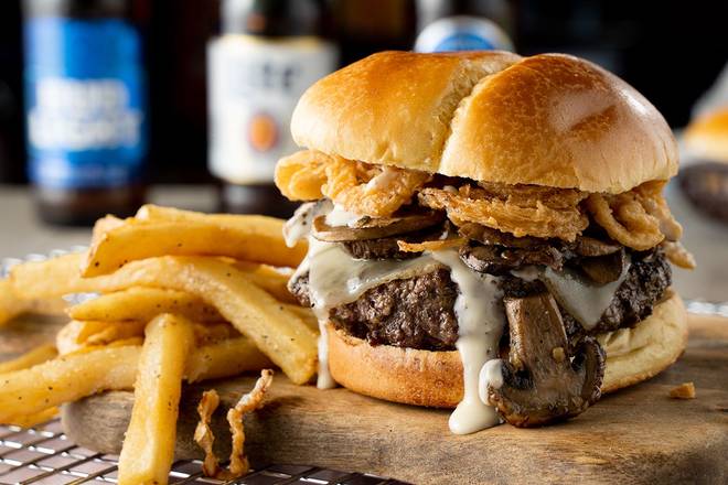 'Shroom and Swiss Burger