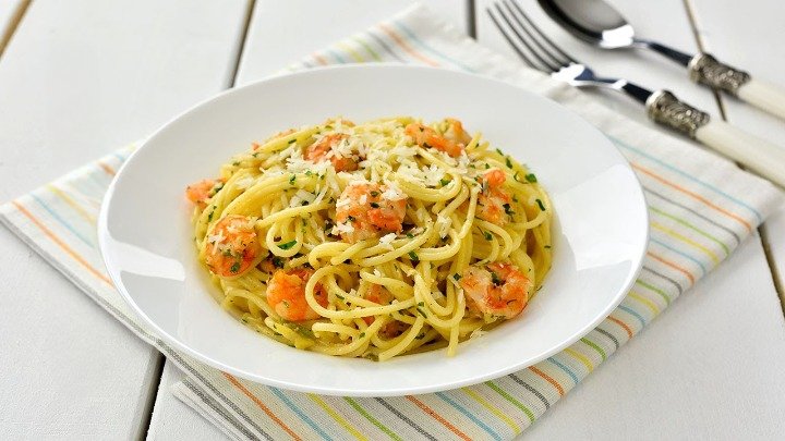 Spaghete A.O.P. cu creveți