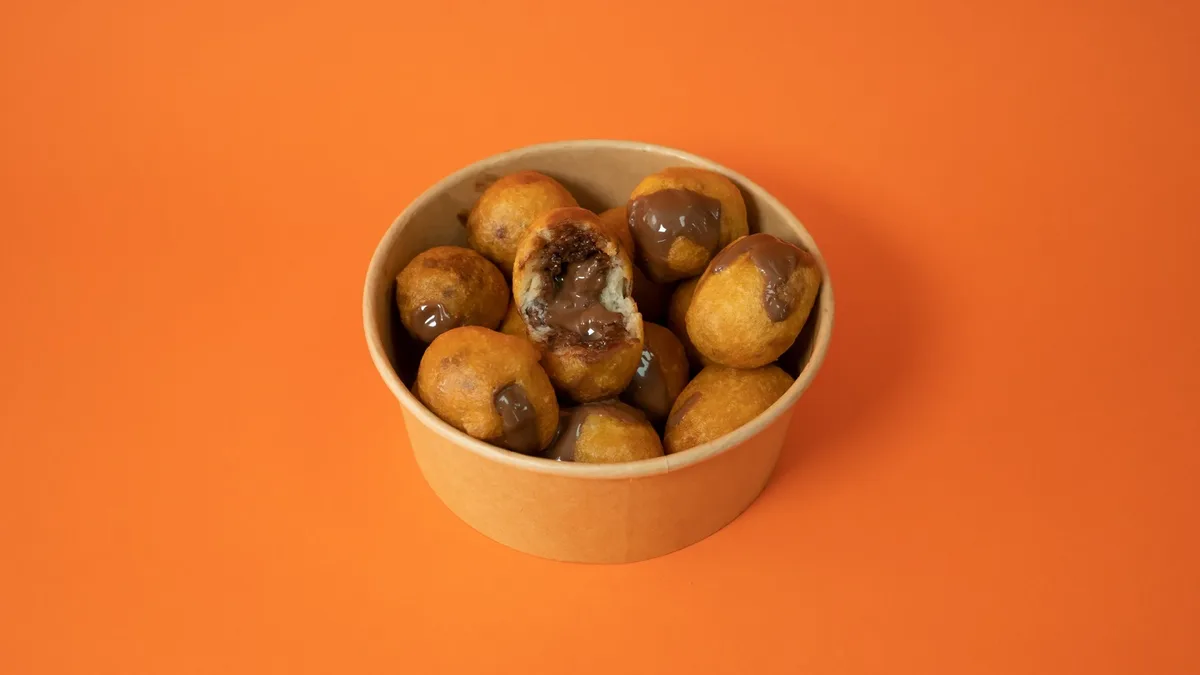 Loukoumades with Nutella Filling