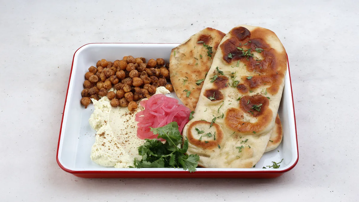 Labneh, Crispy Chickpeas