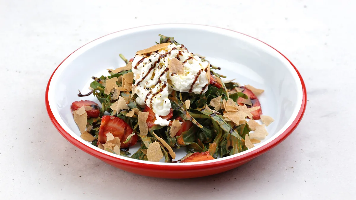 Strawberry Stracciatella Salad